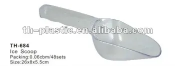 Plastic ice scoop