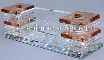 Fashionable crystal pen holder