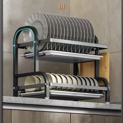 Multi-Functional Stainless Steel Kitchen Storage Rack