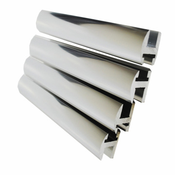 Profilo di estrusione in alluminio involucro della doccia per profilo in alluminio con cornice fotografica (dorato, argento, lucido cromato)