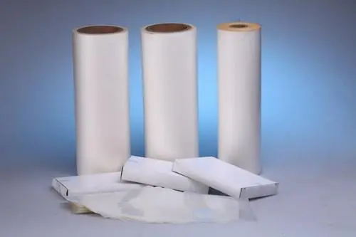 Flat finish thermal laminating film
