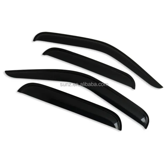 Black Door Wind Deflectors for Toyota Hilux 2001-2005: Weather Guard Rain Door Visors Sun Wind Shield