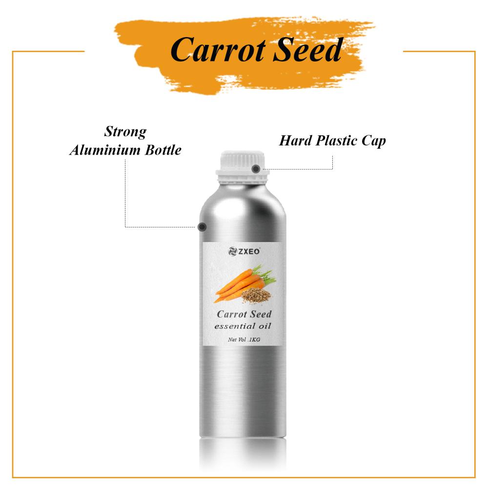 Suministro de etiqueta privada 10 ml 30ml 1 kg Aceite esencial de zanahoria de alta calidad para labios para la cara Cabello para la piel Aceite de semilla de zanahoria