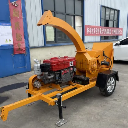 New 25 HP Mobile Diesel Engine Wood Chipper: Forestry Machinery and Wood Shredder Machine