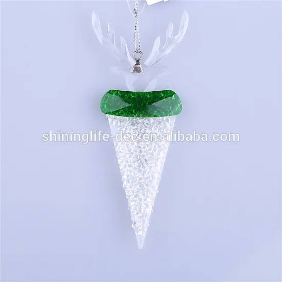 Clear crystal deer head ornament new style indoor decoration