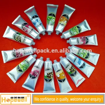 2016 custom plastic aluminum barrier laminated tube for hand cream