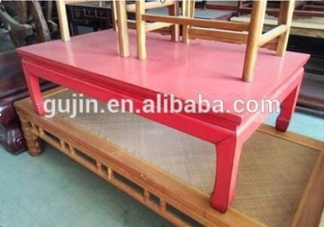MEUBLES WOODEN RECTANGLE COFFEE TABLE