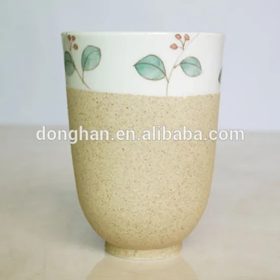 high quality wholesale creative cheap hand painting stoneware tea mug
