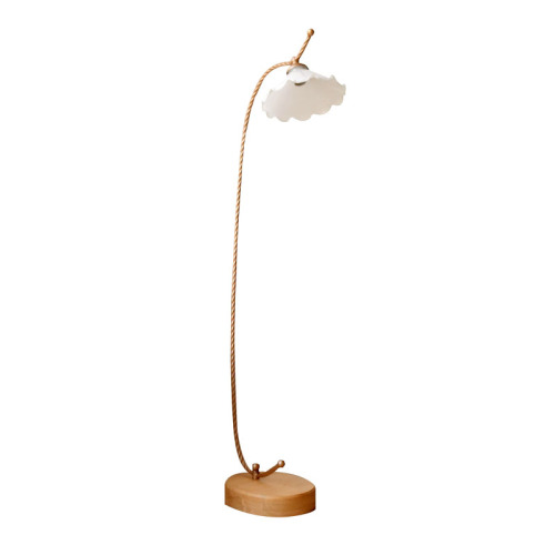 LEDER Tall Wooden Contemporary Lamps