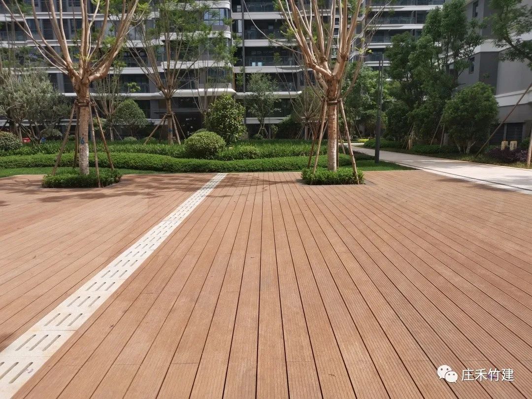 light bamboo decking 