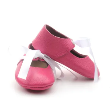 Genuine Leather Soft Sole Flat Baby Shoes Cute Baby Girls Shoes