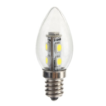 1W LED -Kerze C7 -Lampenlicht mit klarem Glasabdeckung - Buddha Mammon Bodhisatta Lampe, 12 V/24 V, E12 Basis