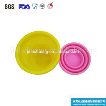 China Manufacturer Hot Sale food grade non-stick eco-friendly silicone foldable cup