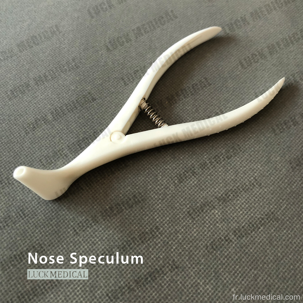 Spéculum nasal en plastique à usage unique