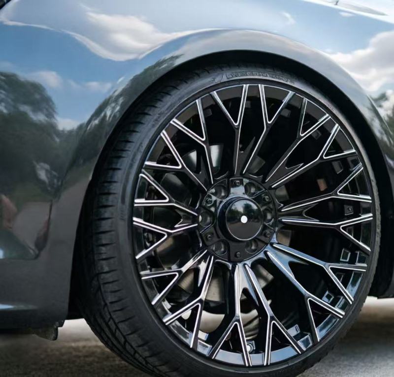 20-inch gloss black milled edge wheels