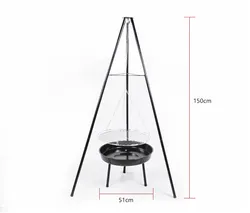 Tripod Grill: A Versatile Charcoal BBQ Grill, Fire Pit, and Outdoor Swing Grill with Fire Bowl