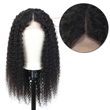 Factory Raw Preplucked Lace Bleached Knot Ponytail Blonde Pixie Cut Curl 200% Kinky Human Hair Wig