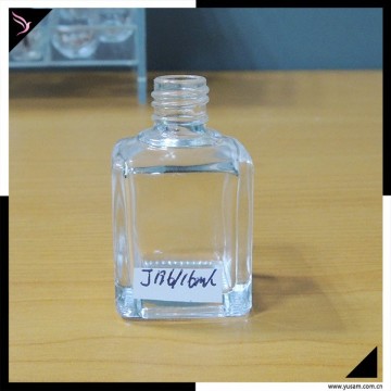 Empty glass nail polish bottle square glass bottles