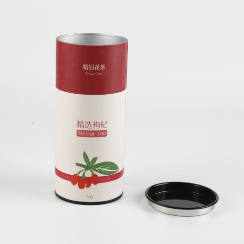 Luxury Custom Cylinder Tea Packaging Paper Box