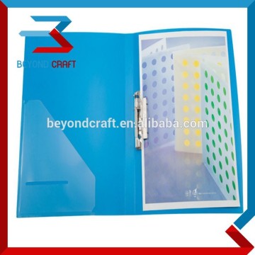 stationery folders A4 clear pockets plastic clip file folder