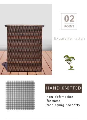 Factory Direct Rattan Furniture Outdoor Rainproof Table and Chair Set