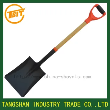 short wooden handle antique shovel