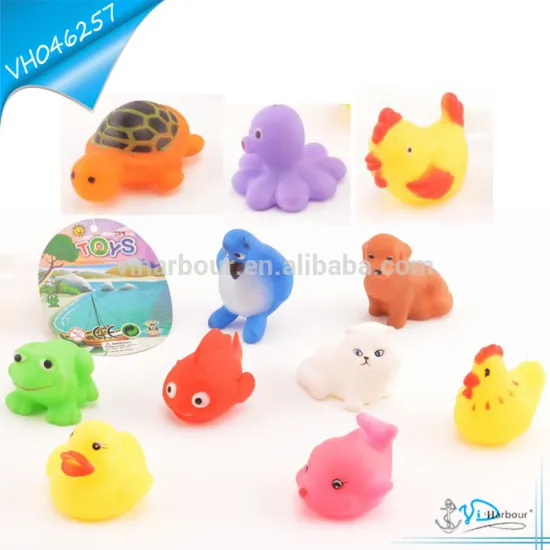 Baby Bath Soft Small Rubber Animal Toys For Kids