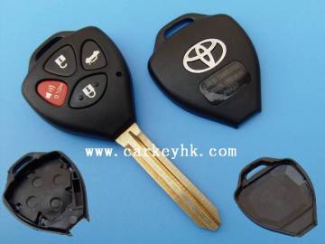 Hot sale Toyota Camry 3+1 buttons remote key shell with car key remote control toyota