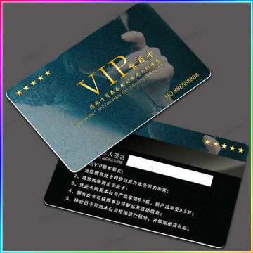 Embossed logo customized PVC card