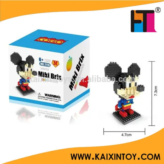 Diamond building block toys mini cartoon toys mouse block for kids