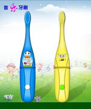 Kids musical toothbrush 2 min timer toothbrush battery operated toothbrush