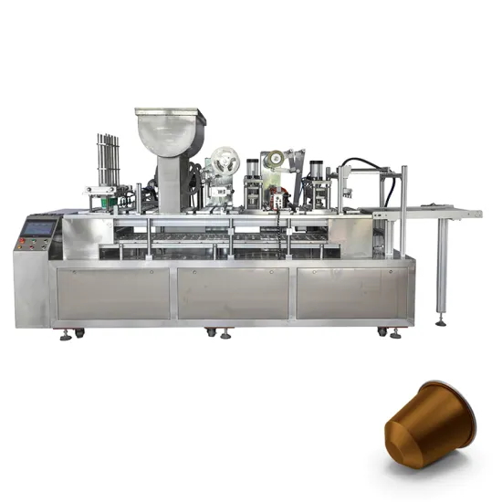 High-Productivity 7-in-1 Automatic Coffee Capsule Packing Machine: Easy Operation and Horizontal Sealing