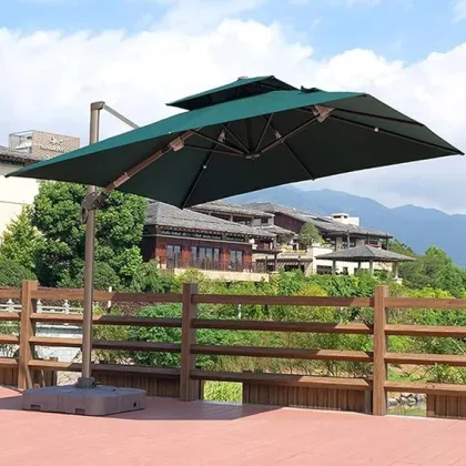 Customizable Patio Sunshade: Aluminum Umbrella & Retractable Awnings for Outdoor Spaces