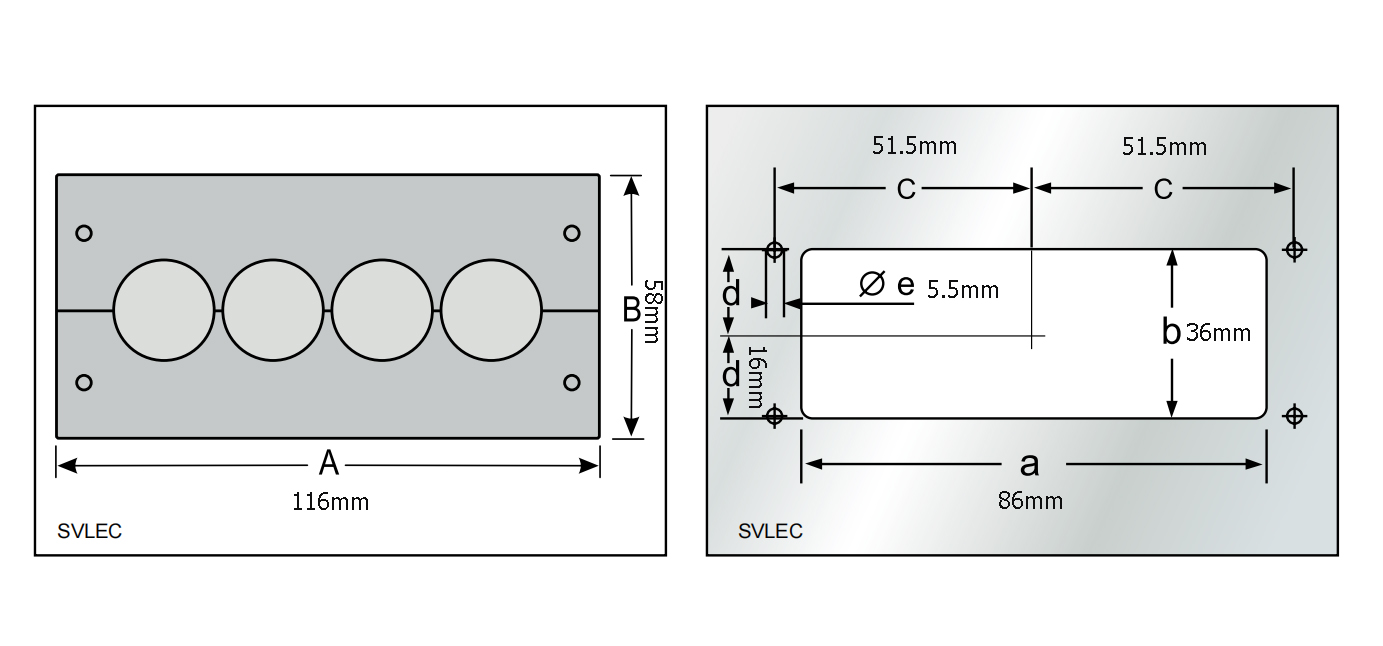 KDL Cable Entry Plate