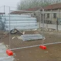 Vínculo de cadena galvanizado al aire libre valla temporal