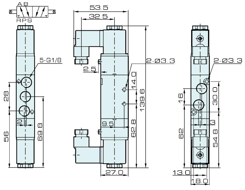 G1/8'' 4V120-06 Pneumatic Solenoid Valve