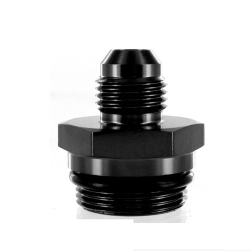 AN6-7 / 8-20 Adaptador de Carburador Reto Holley Preto