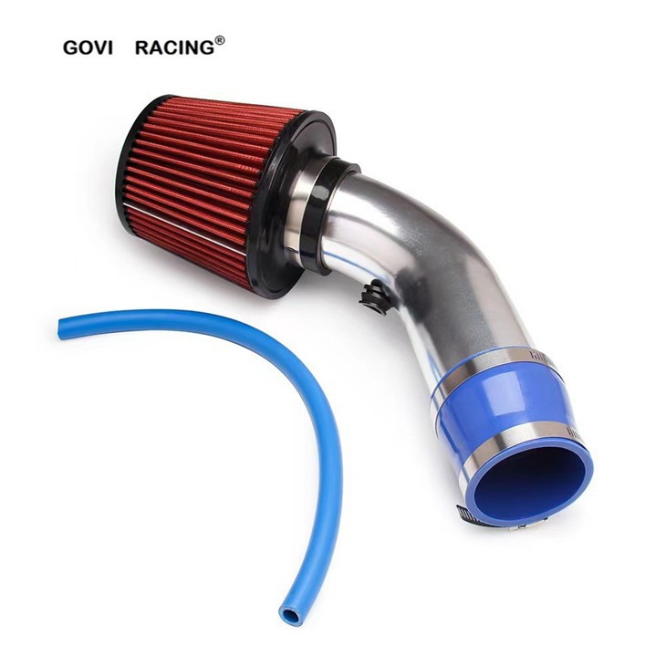 PU Air Filter 76mm Neck Air Intake Pipe Kits4