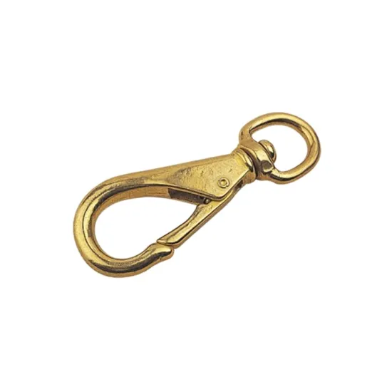 Wholesale Brass Finished Gold Snap Hook for Boats/Yachts/Ships