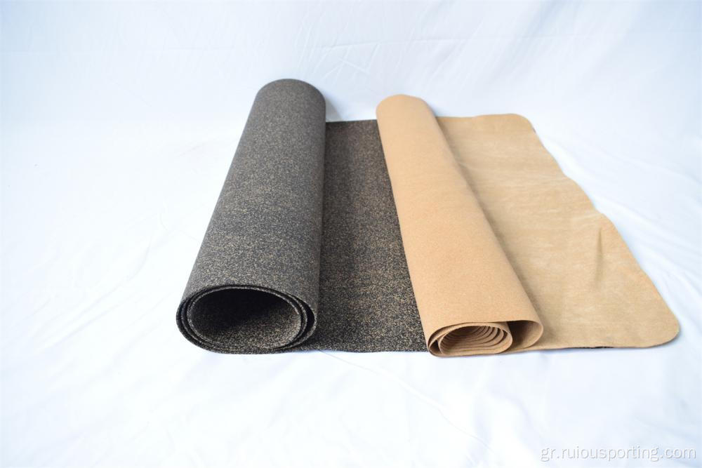 Φυσικό καουτσούκ Cork Yoga Mat Eco Friendly