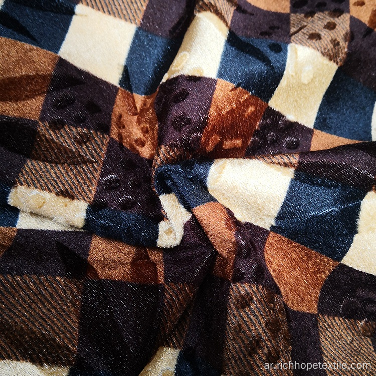 African Warp Velvet بالجملة رخيص بوليستر Calico Fabric