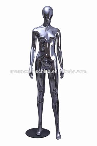 abstract female chrome mannequin