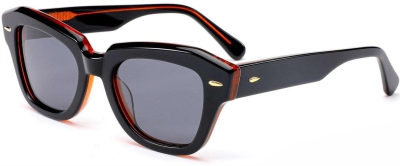 C5 Acetate Sunglasses Frame Black、Orange