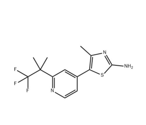 4- 메틸 -5- (2- (1,1,1- 트리 플루오로 -2- 메틸 프로판 -2- 일) 피리딘 -4- 일) 티아 졸 -2- 아민 CAS 1357476-69-7