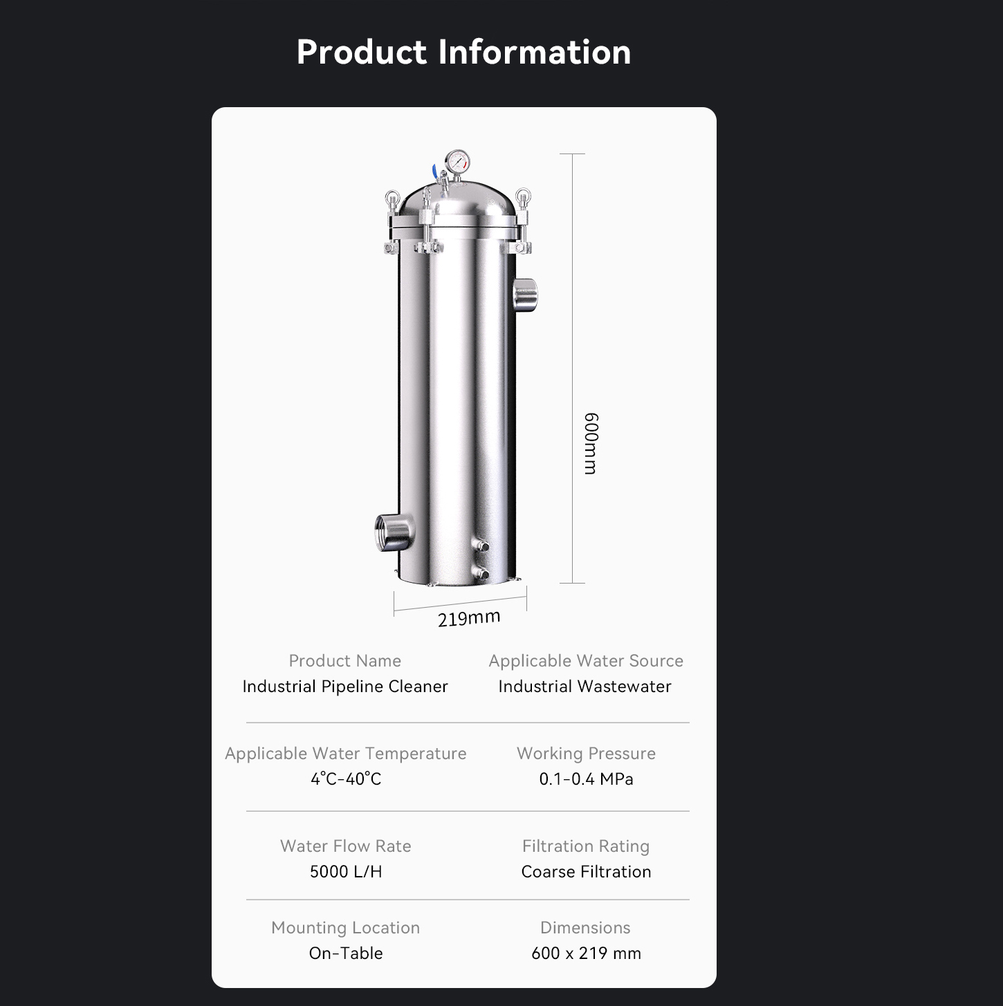 Industrial High-Flow Water Purifier