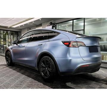 Matte Metallic Storm Blue full body car wrap vinyl film