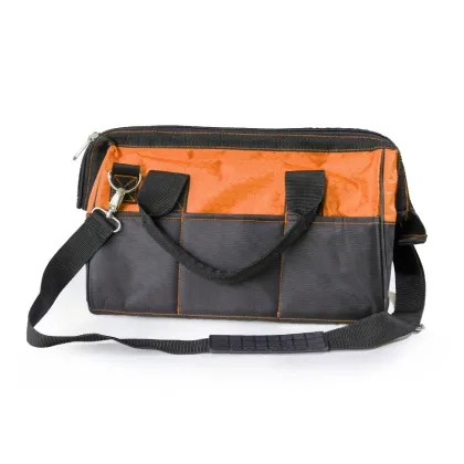 Minimalist Contrast-Colored Shoulder Belt Metal Tool Bag