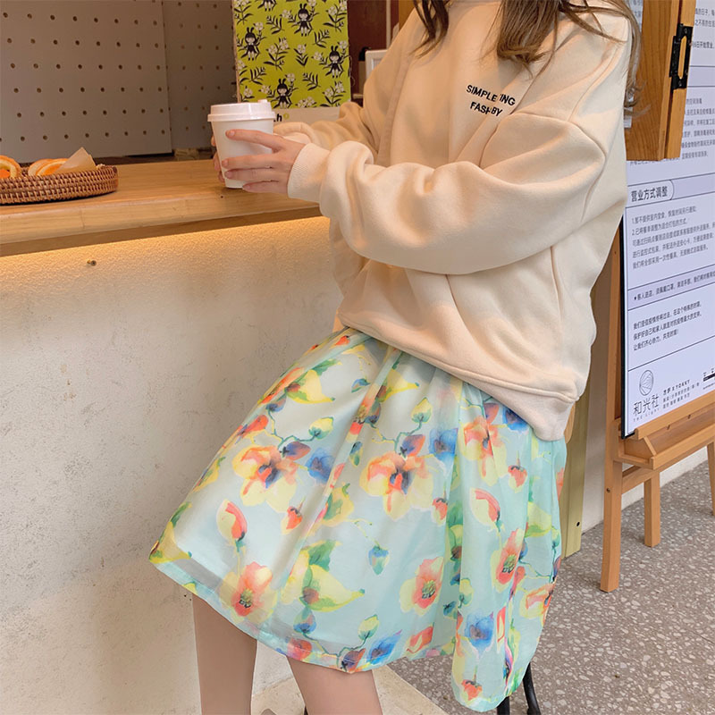 Fresh and sweet casual skirt