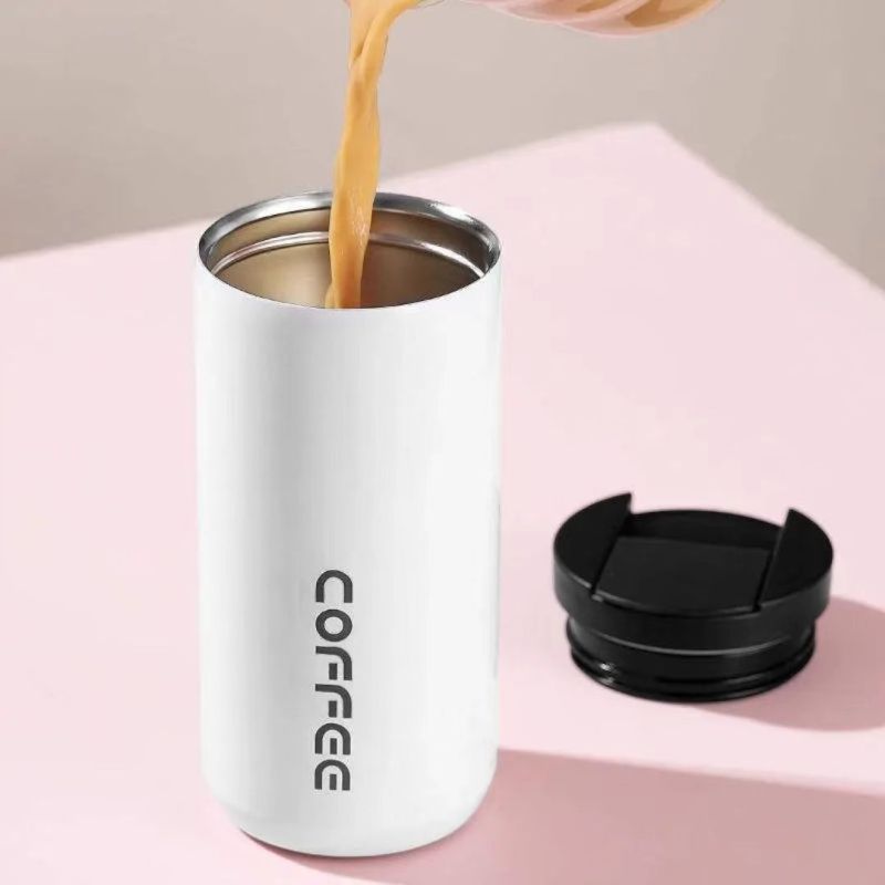 Double - color Optional Sealed - lid Coffee Thermos Cup