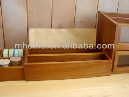 Trend style wooden trapezoid storage box table box